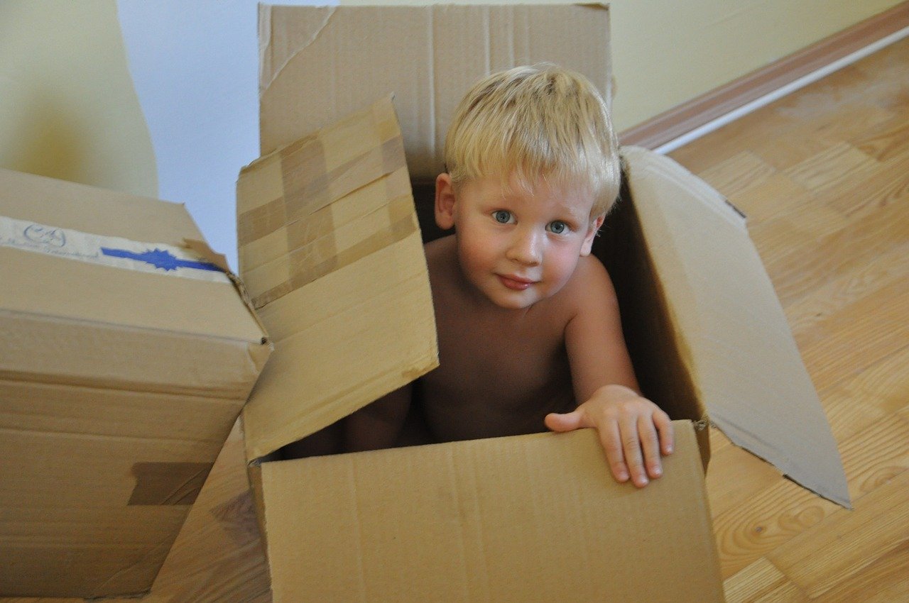 Kid in Self storage box